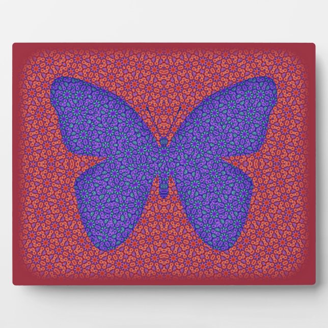 Purple and Red Butterfly Plaque (Front)