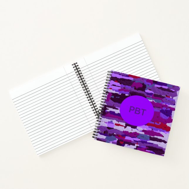 Purple and Red Chalk Notebook (Inside)