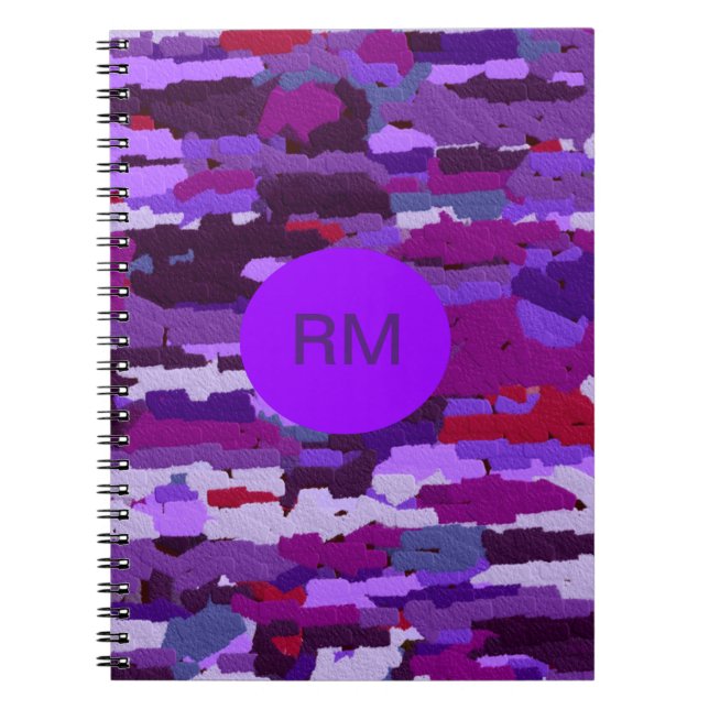Purple and Red Chalk Notebook (Front)