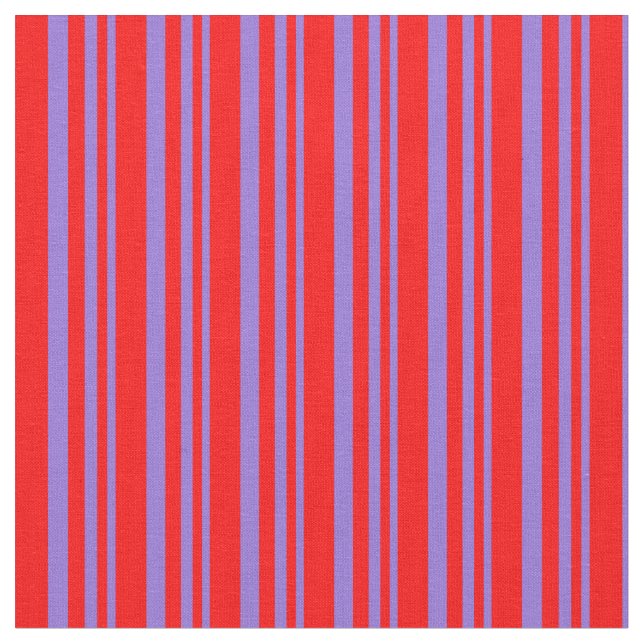 Purple and Red Coloured Stripes Fabric (Close Up)