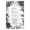 Purple and Silver Elegant Floral Wedding Programs