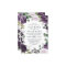 Purple and Silver Elegant Floral White Wedding