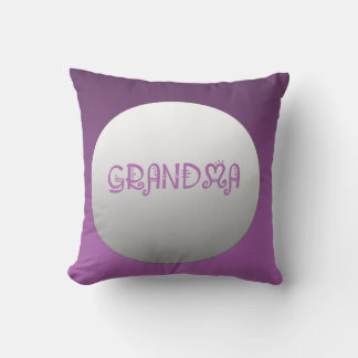 Purple And Silver Grandma Cushion