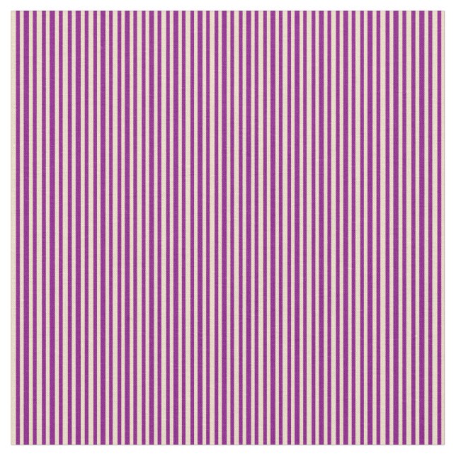 Purple and Tan Coloured Lines/Stripes Pattern Fabric (Close Up)