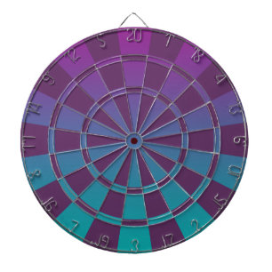 Purple And Teal Ombre Dartboard