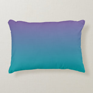 “Purple And Teal Ombre” Decorative Cushion