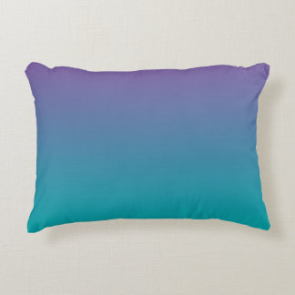 “Purple And Teal Ombre” Decorative Cushion