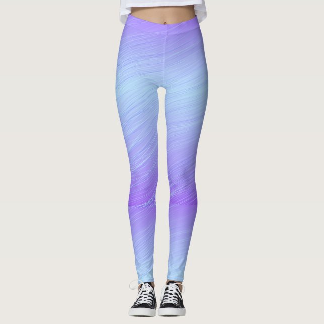 Purple and violet pattern  leggings (Front)