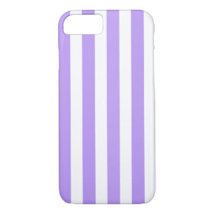 Purple and white candy stripes iPhone 8/7 case