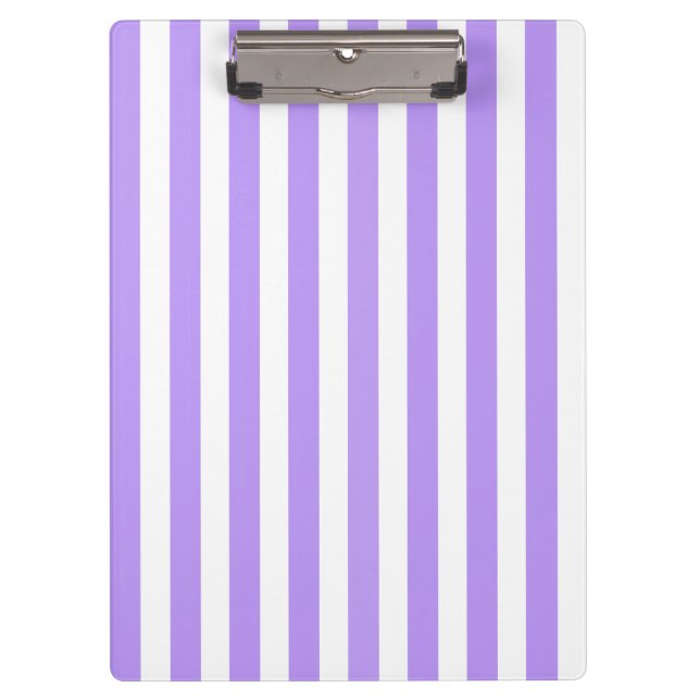 Purple and white candy stripes clipboard (Front)