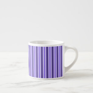 Purple and white candy stripes espresso cup