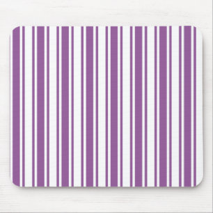 Purple and white candy stripes mouse pad