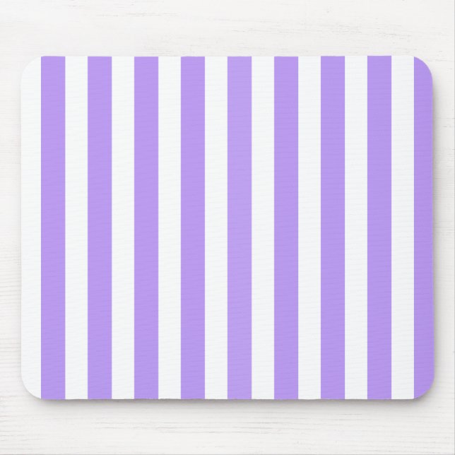 Purple and white candy stripes mouse pad (Front)