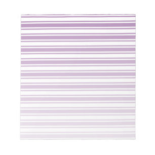 Purple and white candy stripes notepad