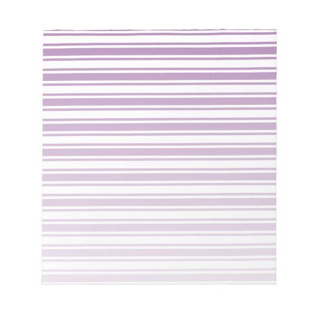 Purple and white candy stripes notepad (Front)