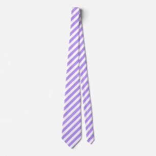 Purple and white candy stripes tie