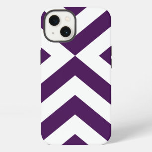 Purple and White Chevrons Battery Case