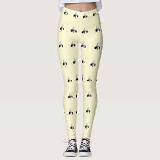 Purple and White Iris Women's Leggings