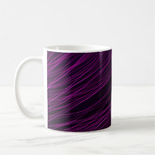 Purple and white light digital wallpaper coffee mug