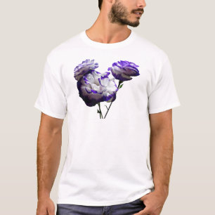 Purple and White Lisianthus T-Shirt