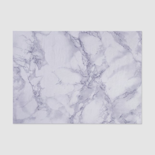 Purple and White Marble Design Tissue Paper (Front)