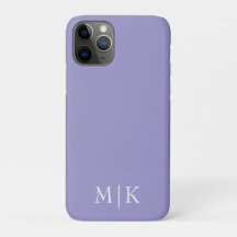 Purple and White | Modern Monogram