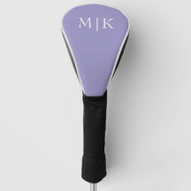 Purple and White | Modern Monogram