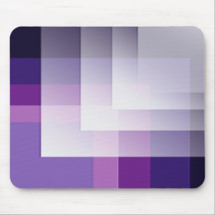 Purple and white mouse pad
