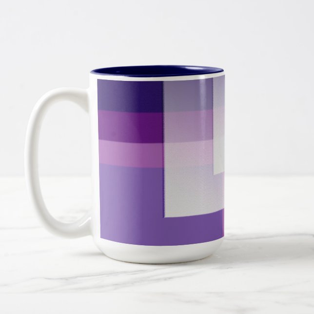 Purple and white Mug (Left)