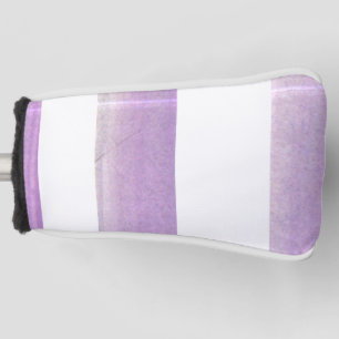 Purple and White Perfection Golf Head Cover