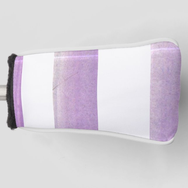 Purple and White Perfection  Golf Head Cover (Front)