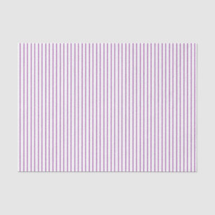 Purple and White Pinstripe Tissue Paper