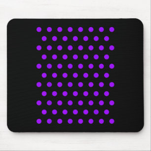 Purple And White Polka Dots T Shirt Mouse Pad