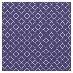 Purple and White Quatrefoil Fabric