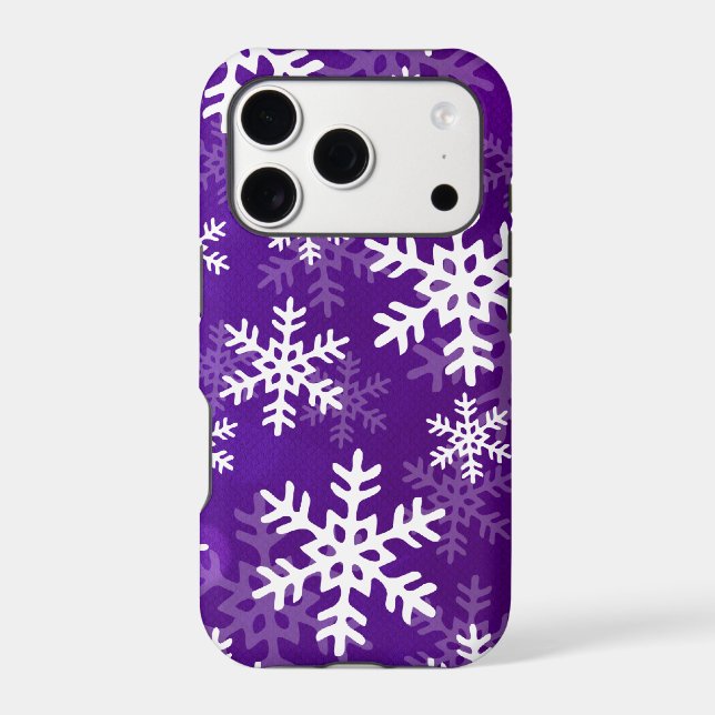 Purple and White Snowflakes (Back)