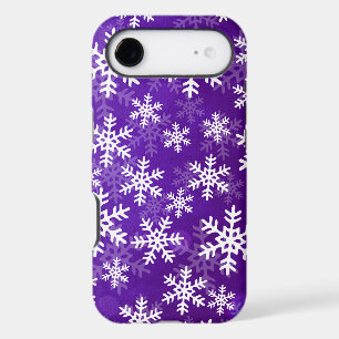 Purple and White Snowflakes