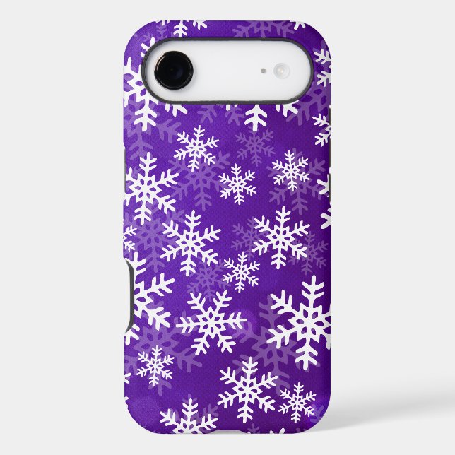 Purple and White Snowflakes (Back)
