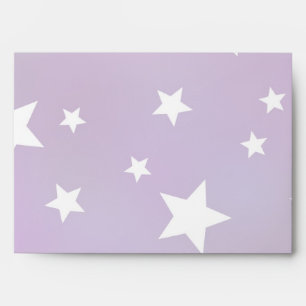 Purple and White Star Pattern Envelopes