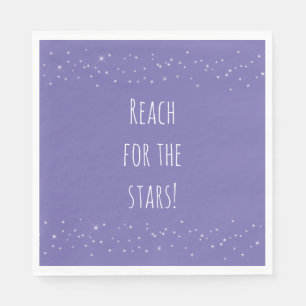 Purple and White Stars Napkin