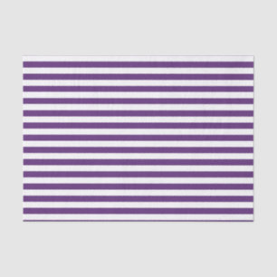 Purple and White Stripes Tissue Paper