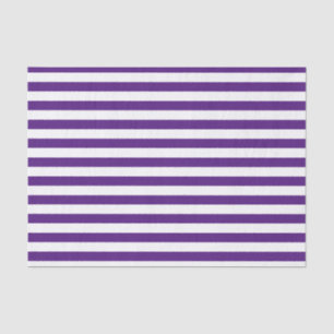 Purple and White Stripes Tissue Paper