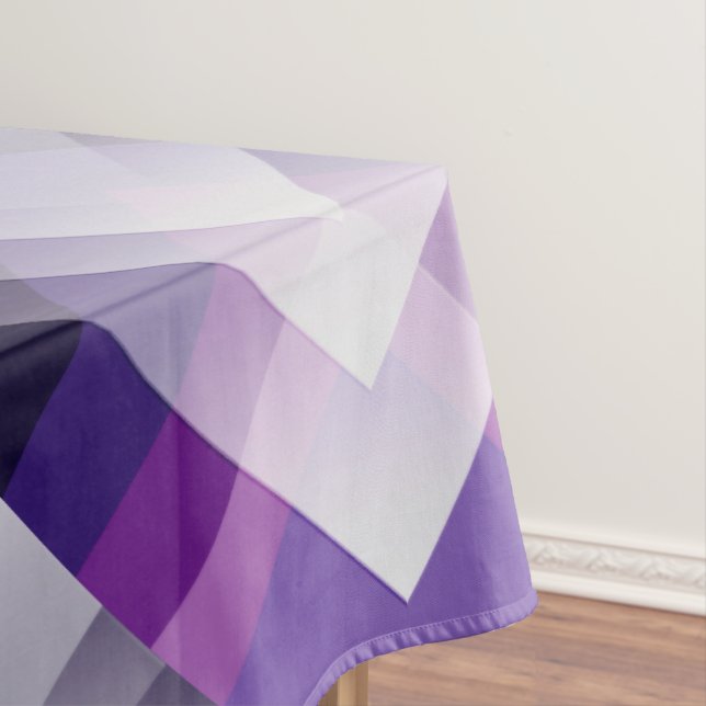 Purple and white tablecloth (In Situ)