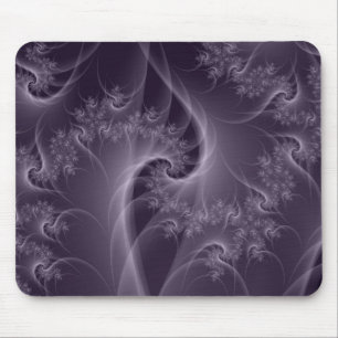 Purple and White Twist Mousepad