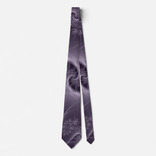 Purple and White Twist Neck Tie