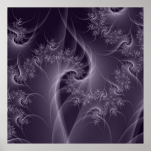Purple and White Twist Poster