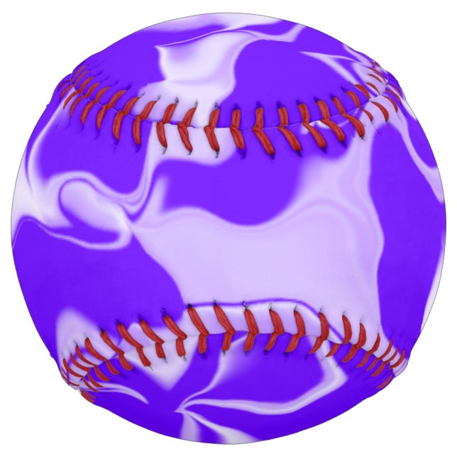 Purple and White Waves Softball (Front)