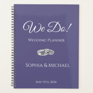 Purple and White- We Do-Wedding-Planner Planner
