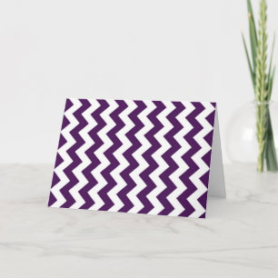 Purple and White Zigzag Card