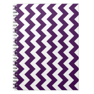 Purple and White Zigzag Notebook