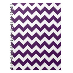 Purple and White Zigzag Notebook